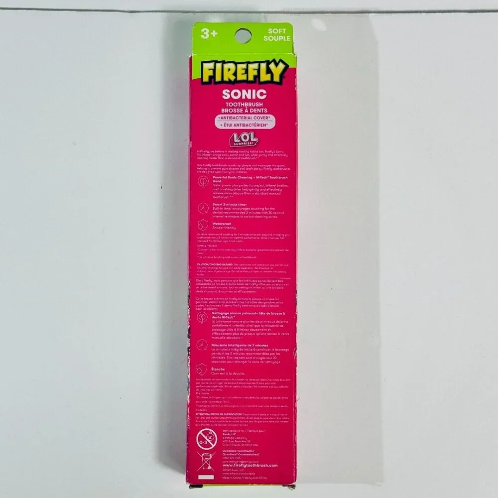 Firefly Sonic Toothbrush LOL Surprise Design Soft Bristles Battery Operated